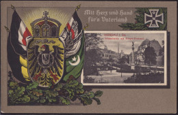 Gest. O-9620 Werdau Johannisplatz Patriotik, Feldpost 1915 - Werdau