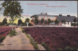 Gest. W-2110 Holm-Seppensen Bahnhof Schnoors Gasthaus 1915 - Buchholz