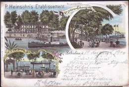 Gest. W-2161 Schulau Gasthaus Heinsohn 1900 - Stade