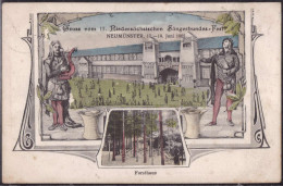 Gest. W-2350 Neumünster 17. Niedersächs.Sänger-Bundesfest 1905 - Neumuenster