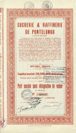 - Titre De 1928 - Sucrerie Et Raffinerie De Pontelongo - - Industrie