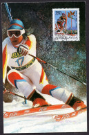 Yugoslavia 1988 - The 25th Anniversary Of Women`s Ski Race At Golden Fox , Maribor - Maximum Card - Cartas & Documentos