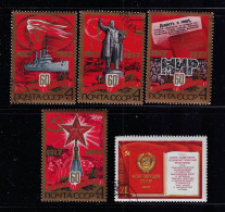 RUSSIA  1977  SCOTT #4610-4613,4615  USED - Gebraucht