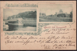 Gest. W-2384 Langstedt Dorfstraße Brücke 1898 - Schleswig