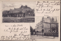 Gest. W-2930 Varel Bahnhof Post 1906 - Varel