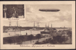 Gest. W-2940 Wilhelmshaven Gasthaus Zum Franziskaner, Zeppelin, Feldpost 1914 - Wilhelmshaven