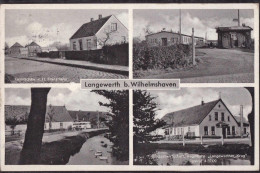 Gest. W-2948 Langewerth Warenhandlung Franzmeier Gasthaus Langewerther Krug, Briefmarke Entfernt - Wilhelmshaven