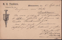 Gest. W-3000 Hannover Firma Thofehrn, Vorläufer 1886 - Hannover