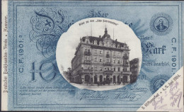 Gest. W-3000 Hannover Gasthaus Hotel Zu Den Vier Jahreszeiten 5. Stiftungsfest Bankbeamtenverein 1904 - Hannover