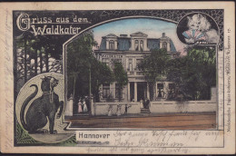 Gest. W-3000 Hannover Gasthaus Waldkater 1909 - Hannover