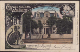 Gest. W-3000 Hannover Gasthaus Waldkater 1909 - Hannover