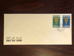 QATAR FDC COVER 1981 YEAR TELECOMMUNICATIONS AND HEALTH MEDICINE STAMPS - Qatar