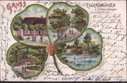 Gest. W-3043 Eggersmühlen Gasthaus Steffens 1901, EK 9mm - Soltau