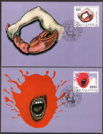 Yugoslavia 1988 - Fight Against Cancer And AIDS - Maximum Card - Covers & Documents