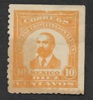 SE)1914 MEXICO  RING TEST PRES. WOOD 10C, MINT - Mexico