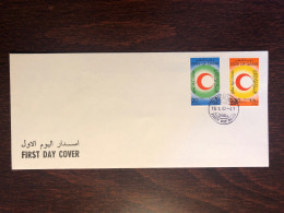 QATAR FDC COVER 1982 YEAR RED CRESCENT RED CROSS HEALTH MEDICINE STAMPS - Qatar