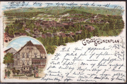 Gest. W-3223 Grünenplan Gasthaus Zur Hoffnung 1899 - Alfeld