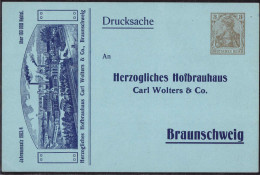 * W-3300 Braunschweig Hofbrauhaus Carl Wolters, Privatganzsache DR PP 23 B 23/010 - Braunschweig