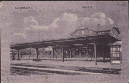 Gest. W-3394 Langelsheim Bahnhof 1926, Briefmarke Beschädigt EK 5cm EK 6mm - Goslar