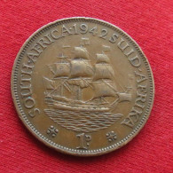 South Africa 1 Penny 1942 Without Star After Date   Africa Do Sul RSA Afrique Do Sud Afrika  #0 W ºº - South Africa