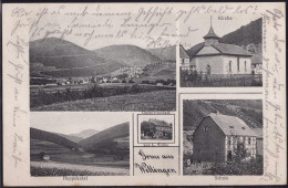 Gest. W-3542 Willingen Schule Kirche 1910 - Korbach