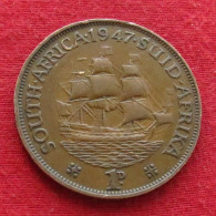 South Africa 1 Penny 1947   Africa Do Sul RSA Afrique Do Sud Afrika   W ºº - Zuid-Afrika