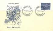 DENMARK 1960 EUROPA CEPT FDC - 1960