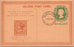 26-4-2024 (4 Y 6) Centenary Of The First Postcard Issued In New Zealand (1-11-1876) 1-11-1976 (1 Card) - Poste & Postini