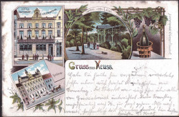 Gest. W-4040 Neuss Gasthaus Hotel Langebeckmann 1902 - Neuss