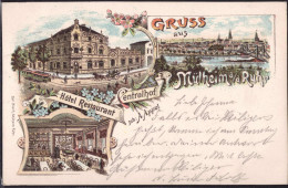 Gest. W-4330 Mülheim Hotel Gasthaus Cetralhof 1899 - Muelheim A. D. Ruhr