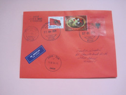 Albania Airmail Letter Sent From Kruje To Zhur (Kosovo) 2024 (1) - Albanie