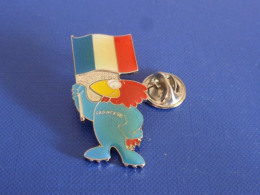 Pin's Footix Mascotte Coupe Du Monde France 98 - Football Foot - Drapeau Français - Haut 3.7 Cm (PR51) - Calcio