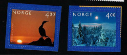 1999 Winter Night Michel NO 1335 - 1336 Stamp Number NO 1242 - 1243 Yvert Et Tellier NO 1289 - 1290 Xx MNH - Unused Stamps