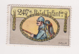 Vignette Militaire Delandre - 247ème Régiment D'infanterie - Militärmarken