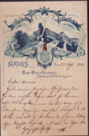 Gest. W-4970 Bad Oeynhausen Kuranlagen 1899 - Minden