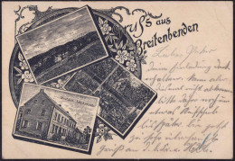 Gest. W-5353 Breitenbenden Gasthaus Lückerath 1905, Bug 4cm - Euskirchen