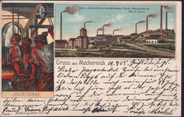 Gest. W-5353 Mechernich Blei-und Silberhütte 1905, Prägekarte - Euskirchen