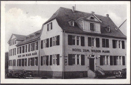 Gest. W-5450 Neuwied Hotel Gasthaus Zum Wilden Mann 1953 - Neuwied