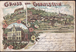 Gest. W-5530 Gerolstein Blick Zum Ort Villa 1897, Min. Best. - Gerolstein
