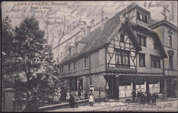 Gest. W-5620 Langenberg Hotel Gasthaus Zum Hirsch 1906 - Velbert