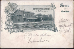 Gest. W-5657 Gruiten Bahnhofsrestauration 1899, 2x EK 7mm - Solingen