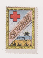 Vignette Militaire Delandre - Croix Rouge - Cayenne - Croce Rossa