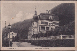 Gest. W-5990 Altena Villa Selve Altenburg 1919 - Altena