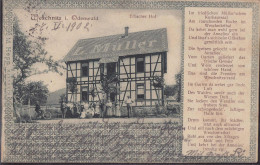 Gest. W-6149 Weschnitz Gasthaus Erbacher Hof 1902 - Bensheim