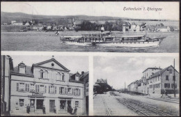 Gest. W-6228 Hattenheim Schuhwarengeschäft Bahnbereich 1912 - Ruedesheim A. Rh.