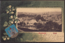 Gest. W-6290 Weilburg Blick Zum Ort 1903, Briefmarke Entfernt - Weilburg