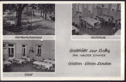 Gest. W-6300 Gießen-Klein-Linden Gasthaus Zur Burg 1956 - Giessen