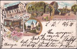 Gest. W-6308 Ostheim Gasthaus Fett 1898 - Giessen