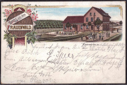 Gest. W-6350 Nieder-Mörlen Gasthaus Frauenwald 1897 - Bad Nauheim