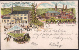 Gest. W-6384 Oberreifenberg Gasthaus Zur Stadt Frankfurt 1901 - Bad Homburg